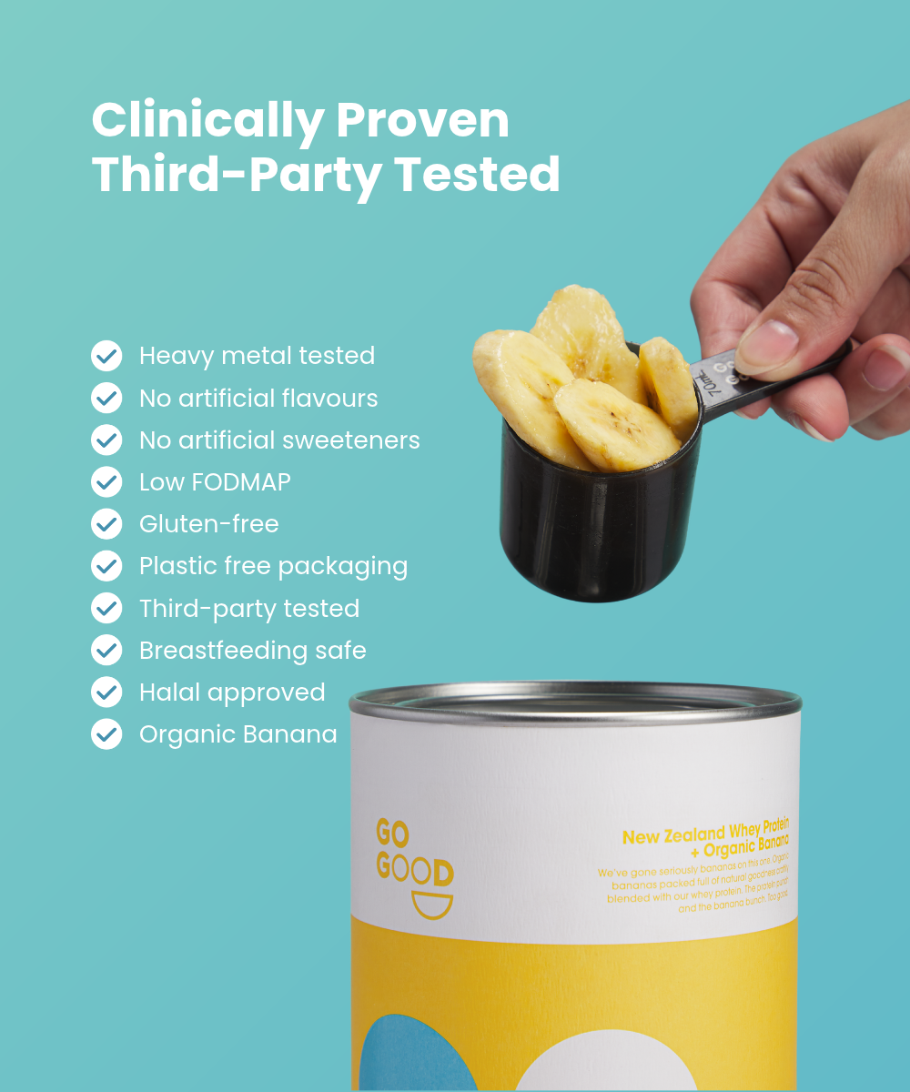 Whey Protein Powder + Organic Banana