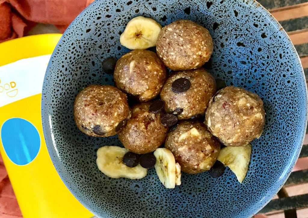 Banana bliss balls are a great pre-workout snack.