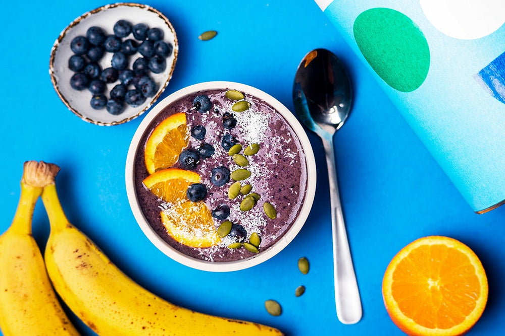 Blueberry Protein Smoothie Bowl Recipe.