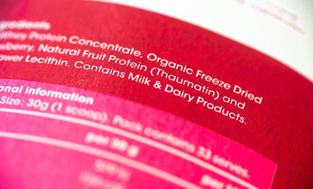 Go Good protein blends contains Thaumatin.